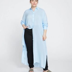 Universal Standard Nailah tunic dress in glacier, size M